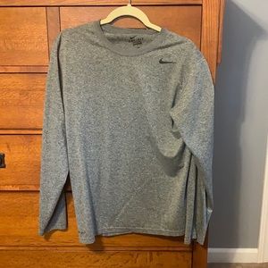 Gray Nike dry fit long sleeve